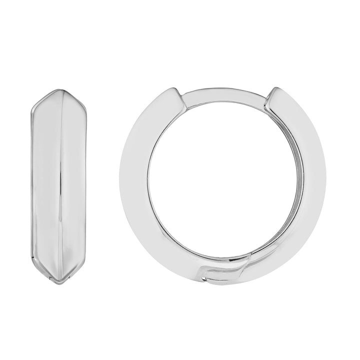 Knife Edge Polished Mini Hoops