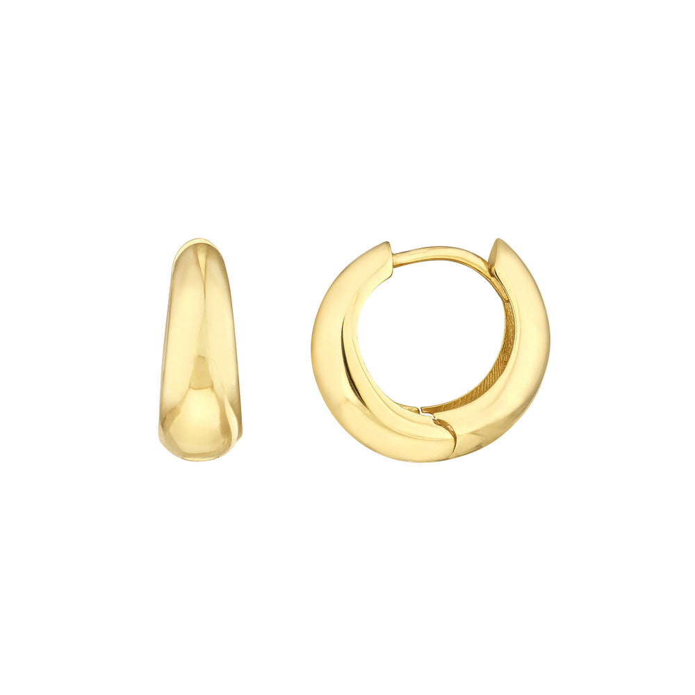GRADUATED SMALL PUFF HOOP EARRING