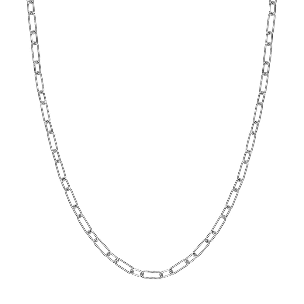 4.35mm Smooth and Twisted Paper Clip Chain