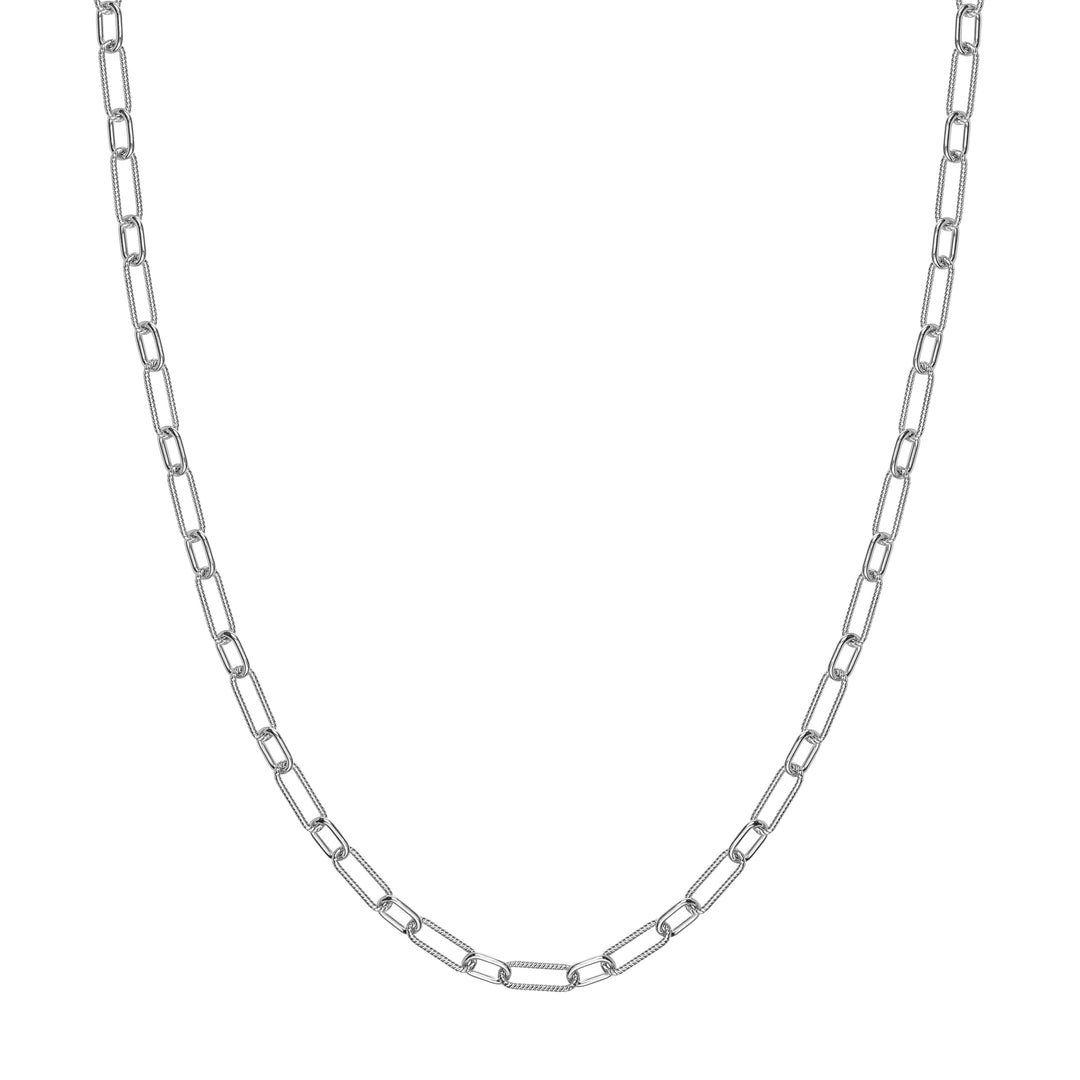 4.35mm Smooth and Twisted Paper Clip Chain