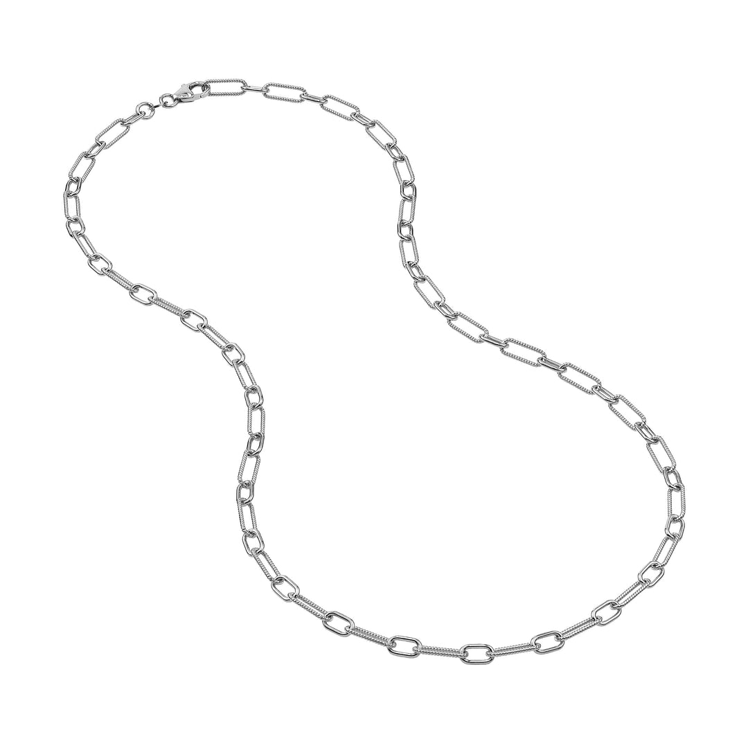 4.35mm Smooth and Twisted Paper Clip Chain