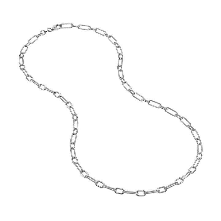4.35mm Smooth and Twisted Paper Clip Chain