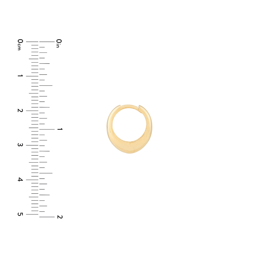 Oval Huggie Earrings