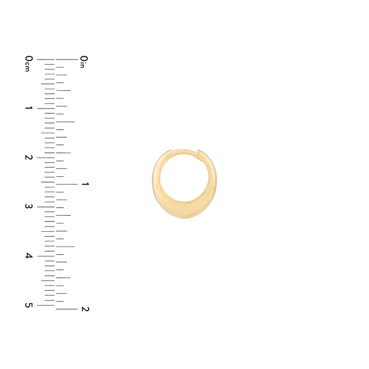Oval Huggie Earrings