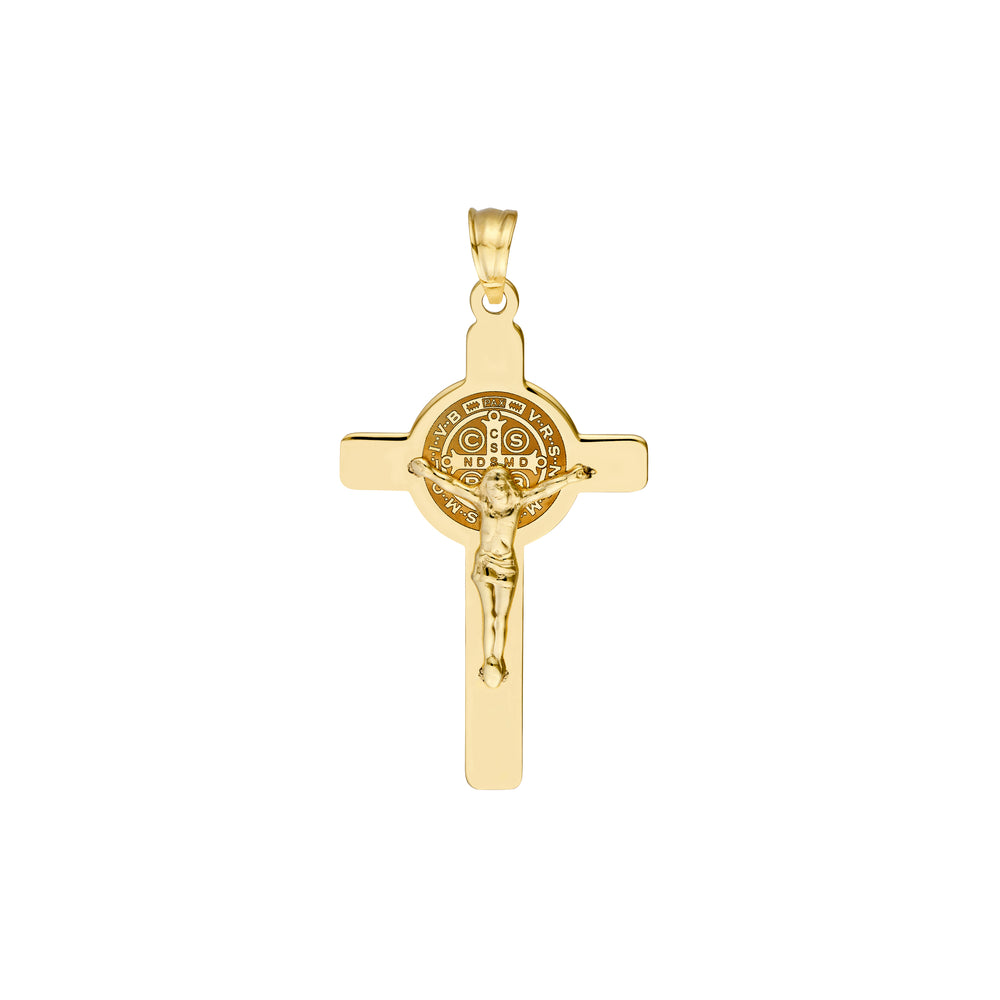 Laser Engraved San Benito Crucifix