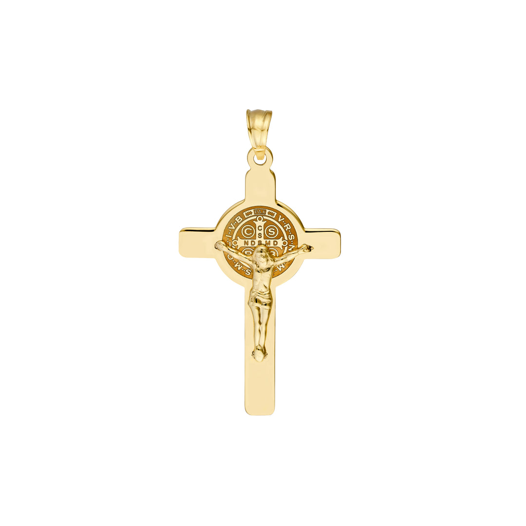 Laser Engraved San Benito Crucifix