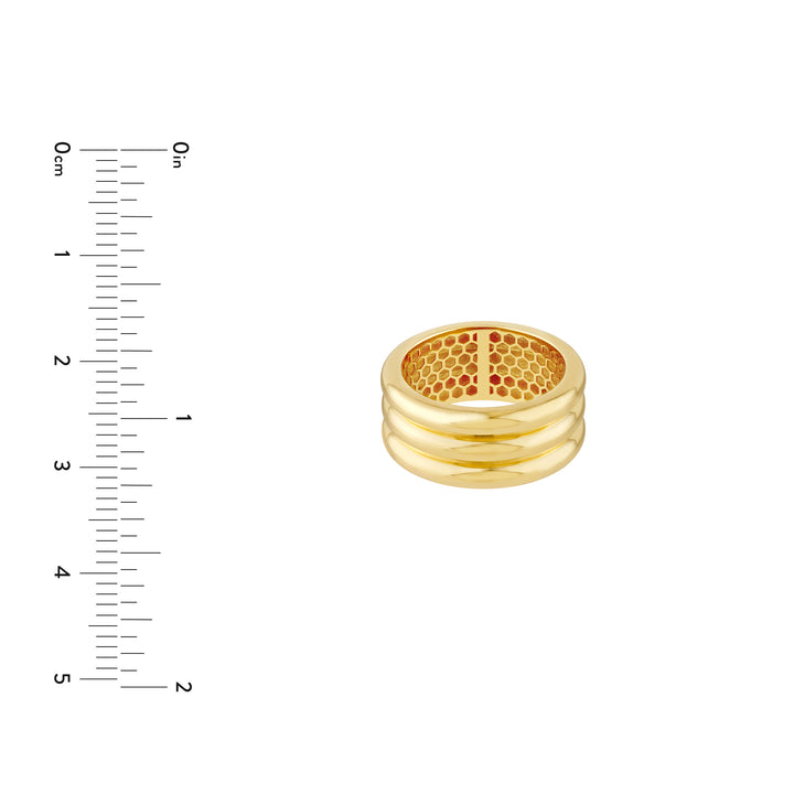 Triple Ridge Band Ring