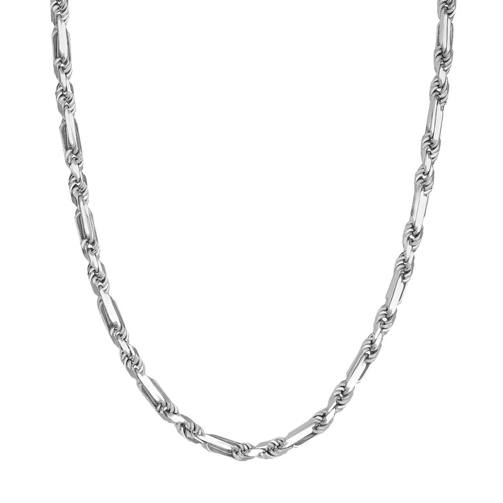 Sterling Silver 5.80mm D/C Figarope Milano Chain