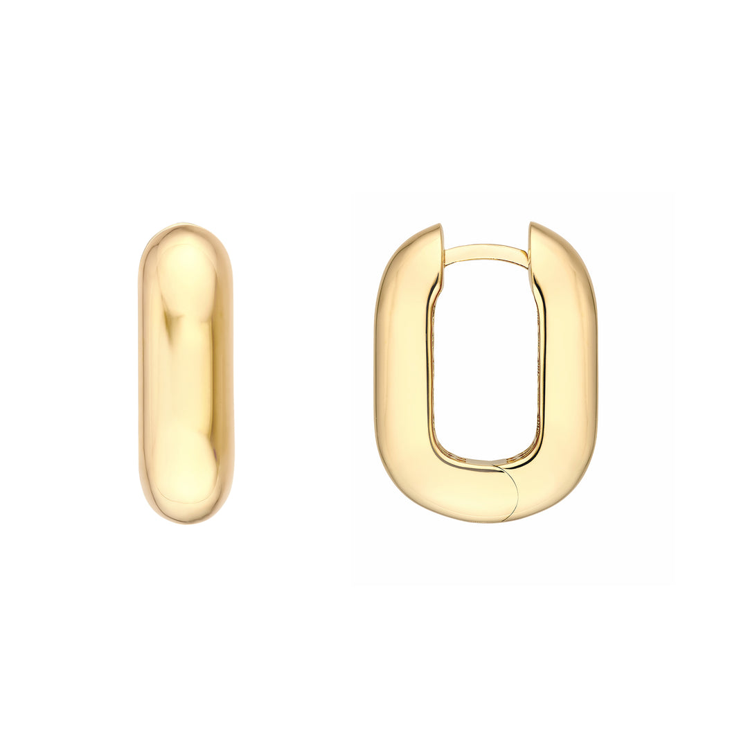 Paper Clip Mini Hoop Earrings