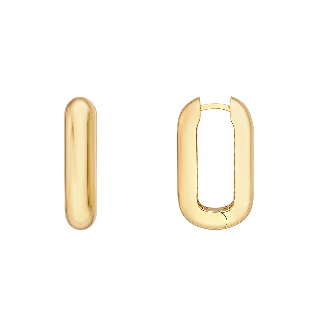 Paper Clip Hoop Earrings