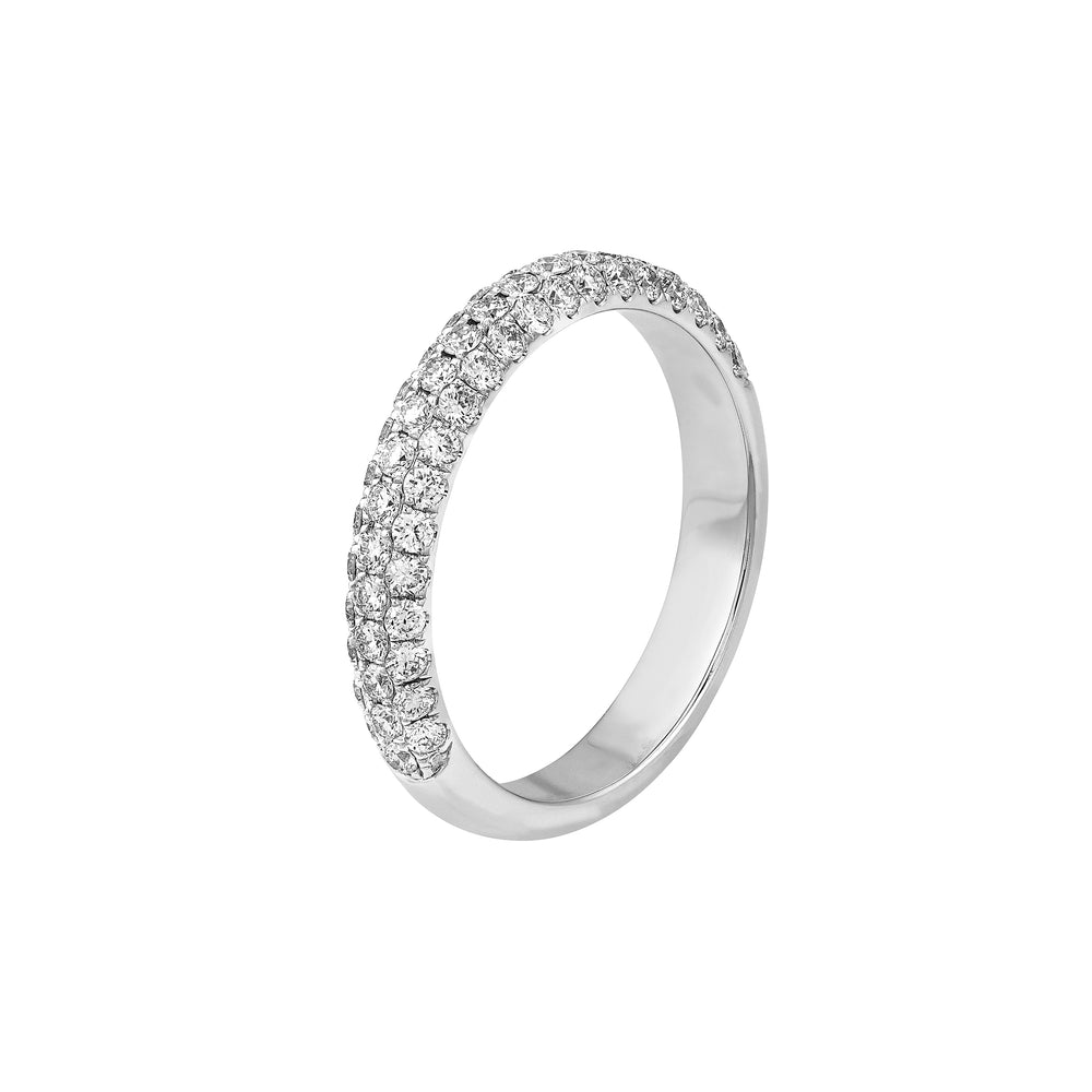 Pavé Diamond Stackable Band (3/4tcw) in White Gold