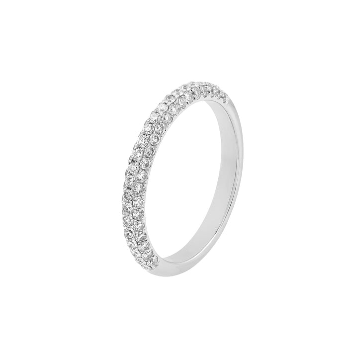 Diamond Pavé Stackable Band (5/8tcw) in White Gold
