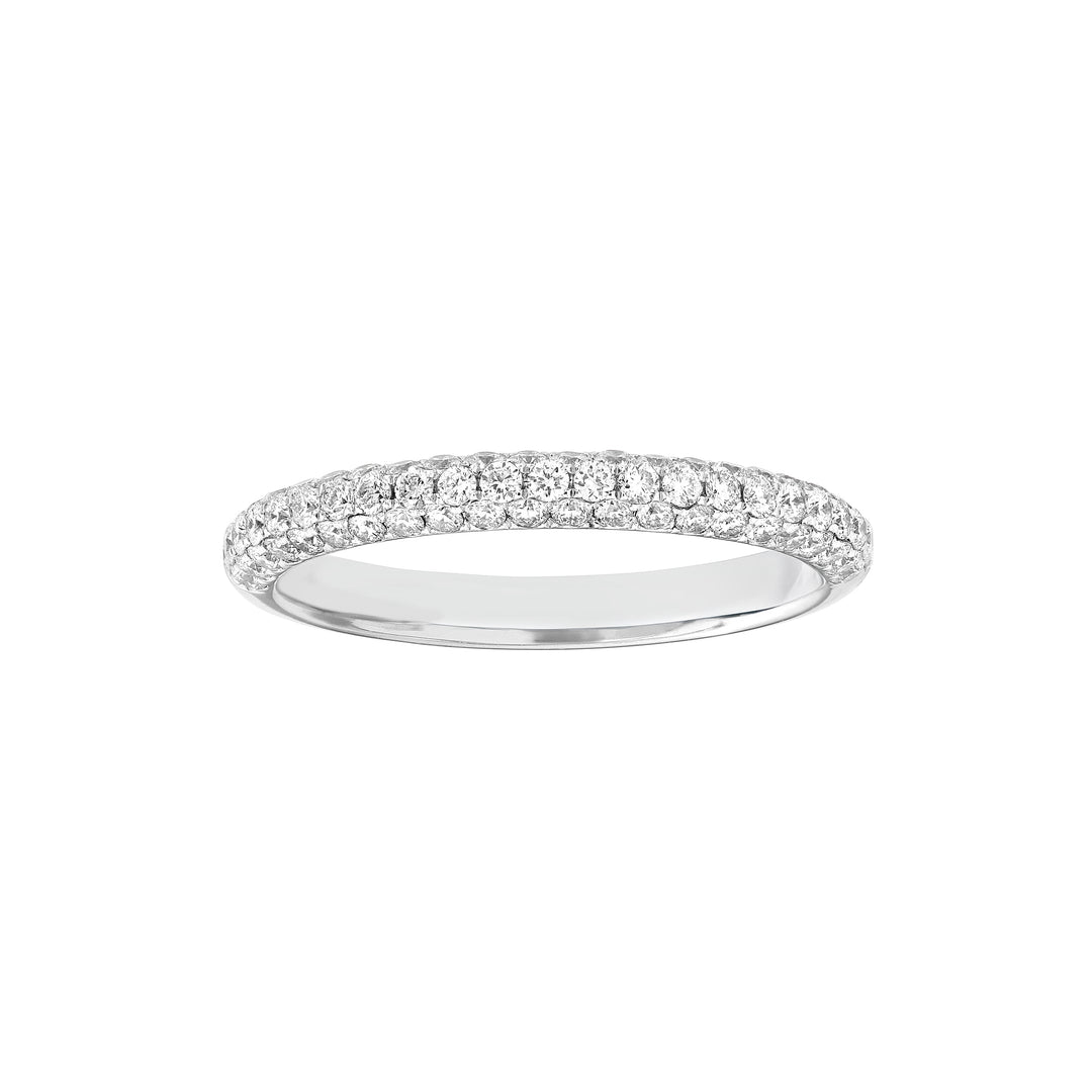 Diamond Pavé Stackable Band (5/8tcw) in White Gold