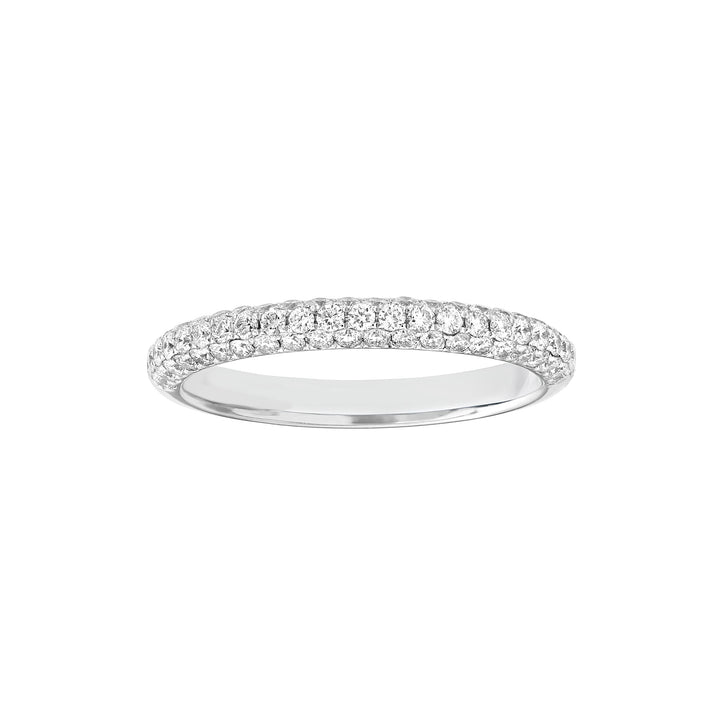 Diamond Pavé Stackable Band (5/8tcw) in White Gold