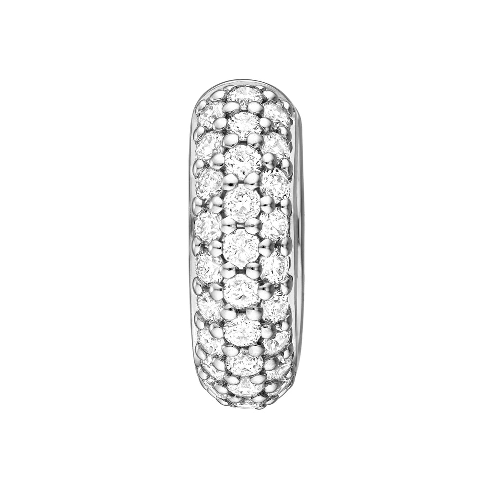 3 Row Diamond Pavé Huggies (1/2tcw)