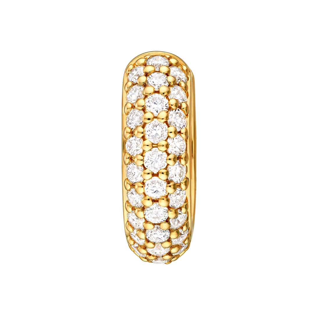 3 Row Diamond Pavé Huggies (1/2tcw)
