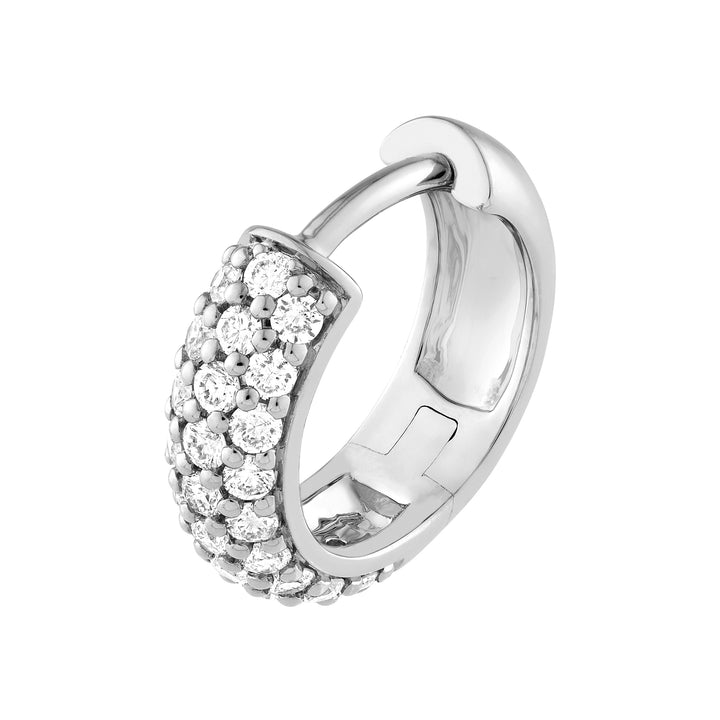 3 Row Diamond Pavé Huggies (1/2tcw)