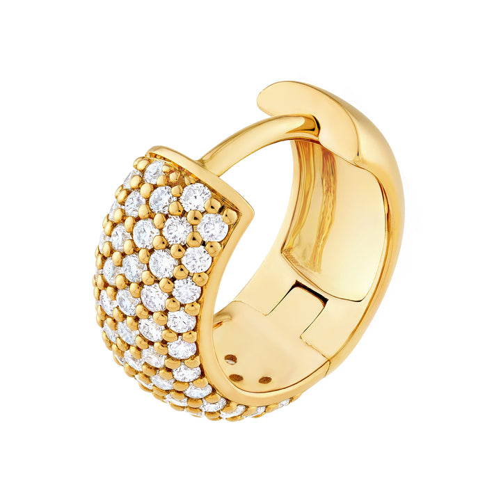 5 Row Diamond Pavé Huggies (1/2tcw)