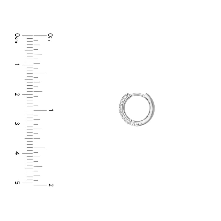 5 Row Diamond Pavé Huggies (1/2tcw)