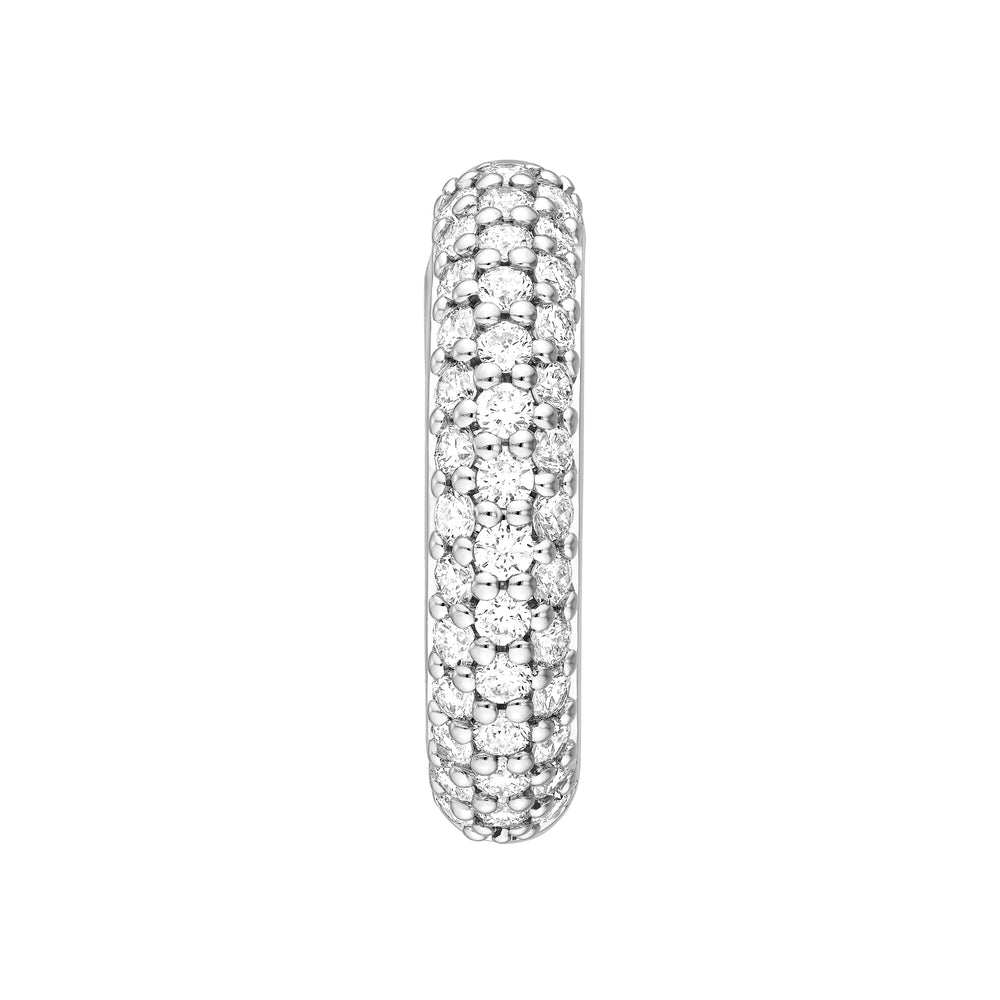 3 Row Diamond Pavé Huggies (3/4tcw)