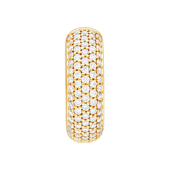 5 Row Diamond Pavé Huggies (7/8tcw)
