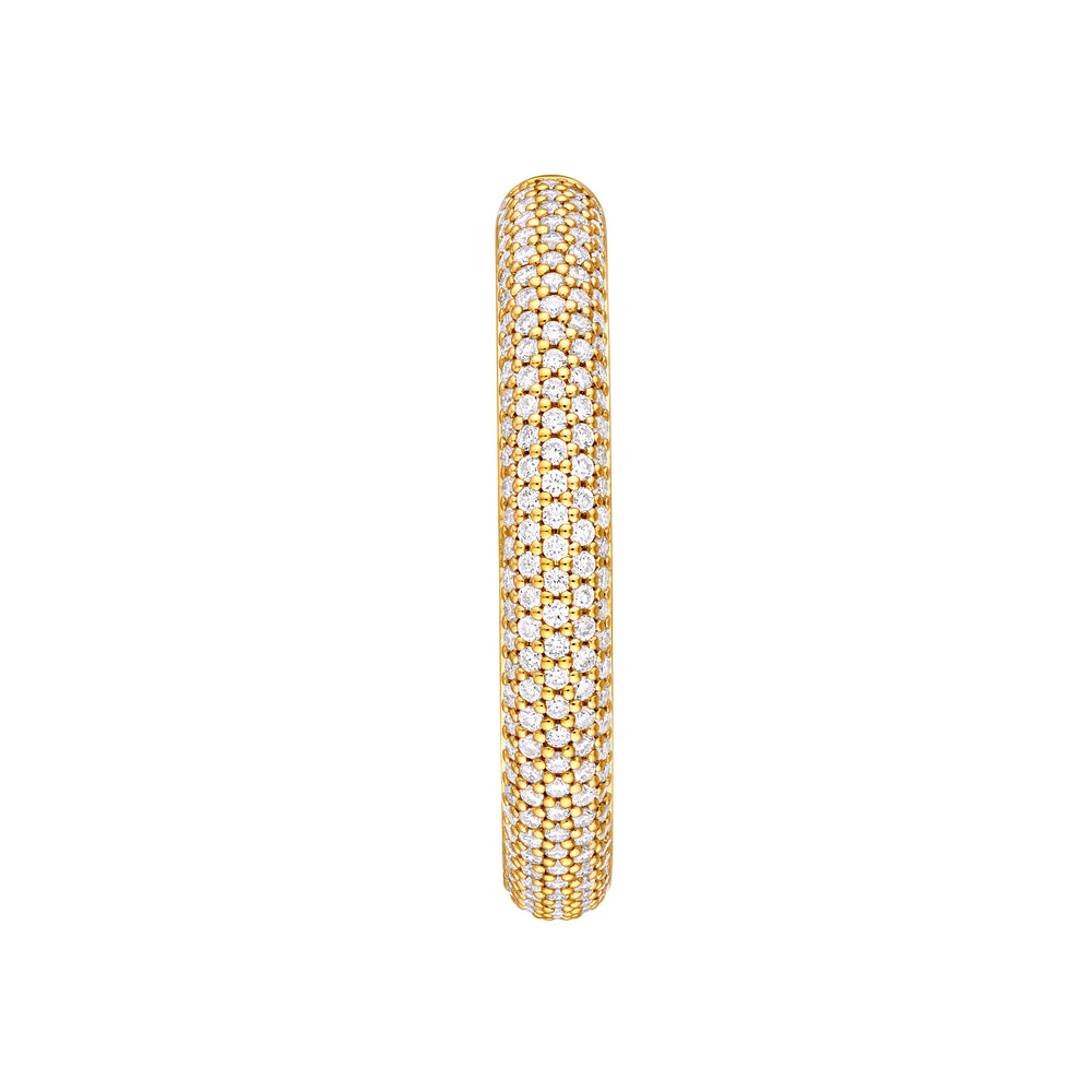 5 Row Diamond Pavé Hoop Earrings (1tcw)