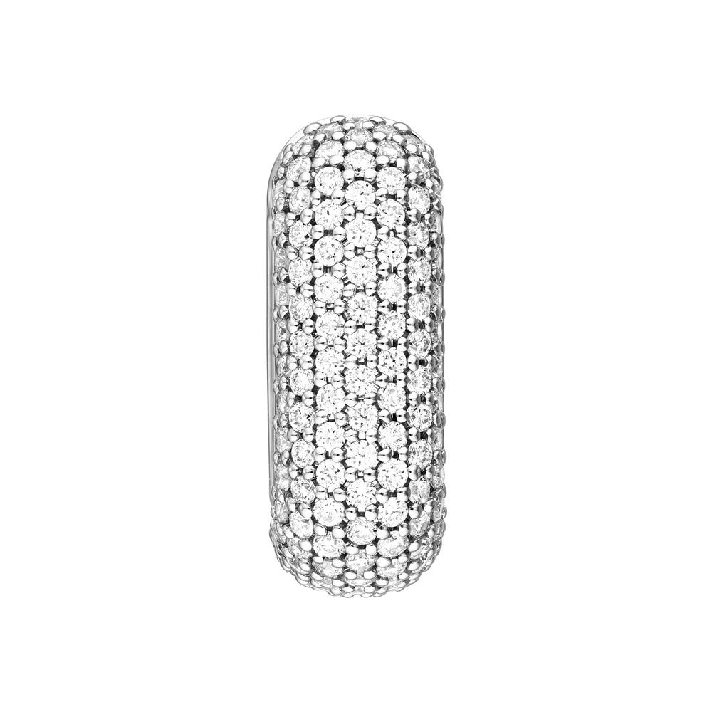 5 Row Pavé Diamond Paper Clip Huggies (1-1/3tcw)