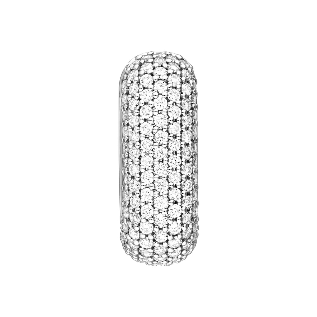 5 Row Pavé Diamond Paper Clip Huggies (1-1/3tcw)