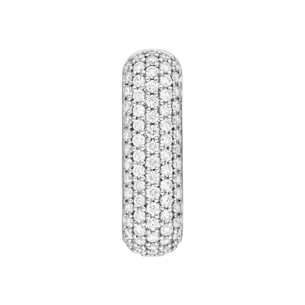 5 Row Pavé Diamond Paper Clip Earrings (1-1/2tcw)