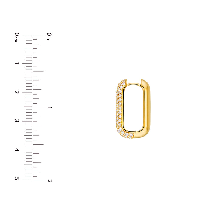 5 Row Pavé Diamond Paper Clip Earrings (1-1/2tcw)