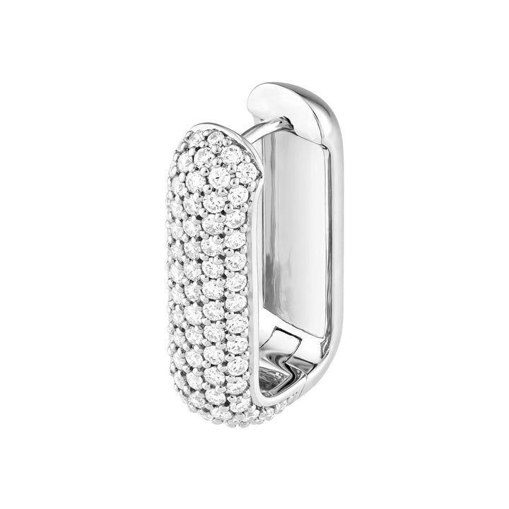 5 Row Pavé Diamond Paper Clip Earrings (1-1/2tcw)
