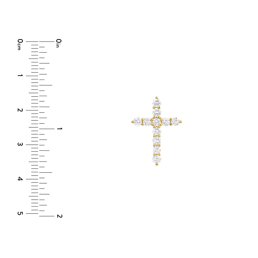 Diamond Cross Pendant (3/4tcw)