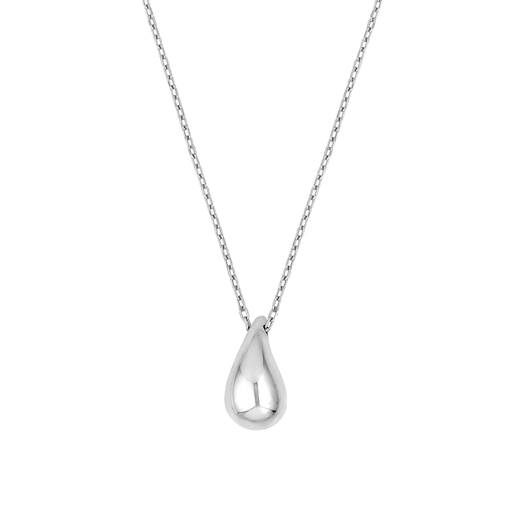 Sterling Silver Teardrop Pendant Forzentina Necklace PSL