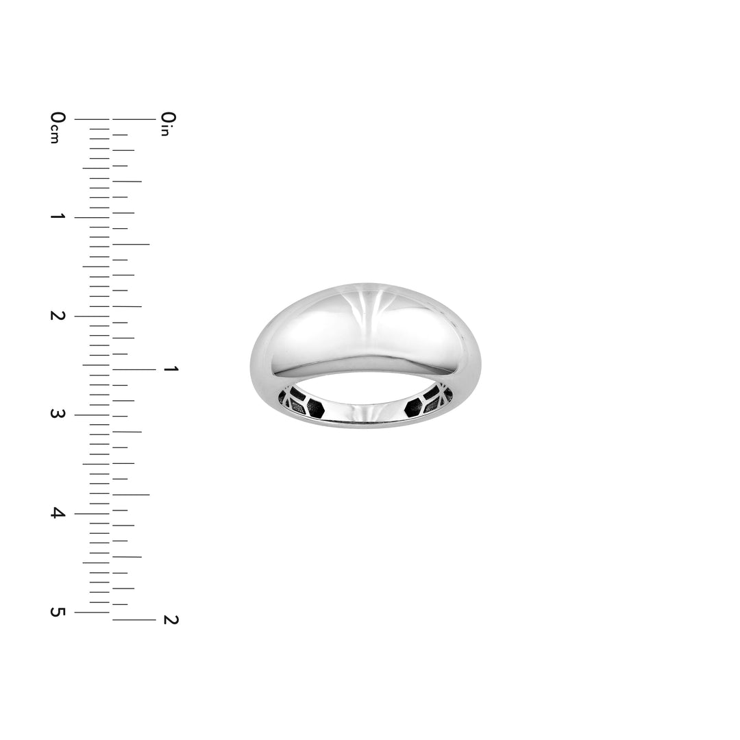 Sterling Silver Polished Dome Ring