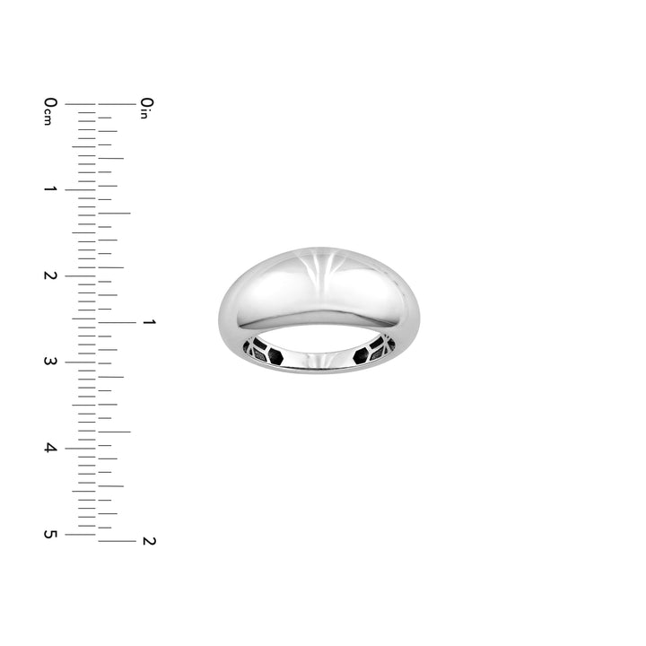 Sterling Silver Polished Dome Ring