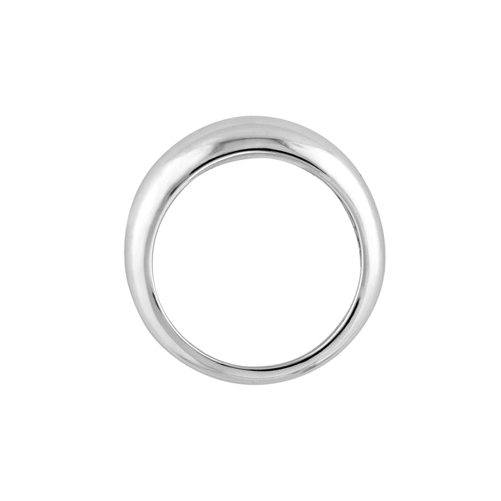 Sterling Silver Polished Dome Graduated Ring