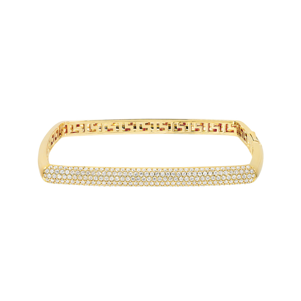 Pavé Diamond Square Bangle