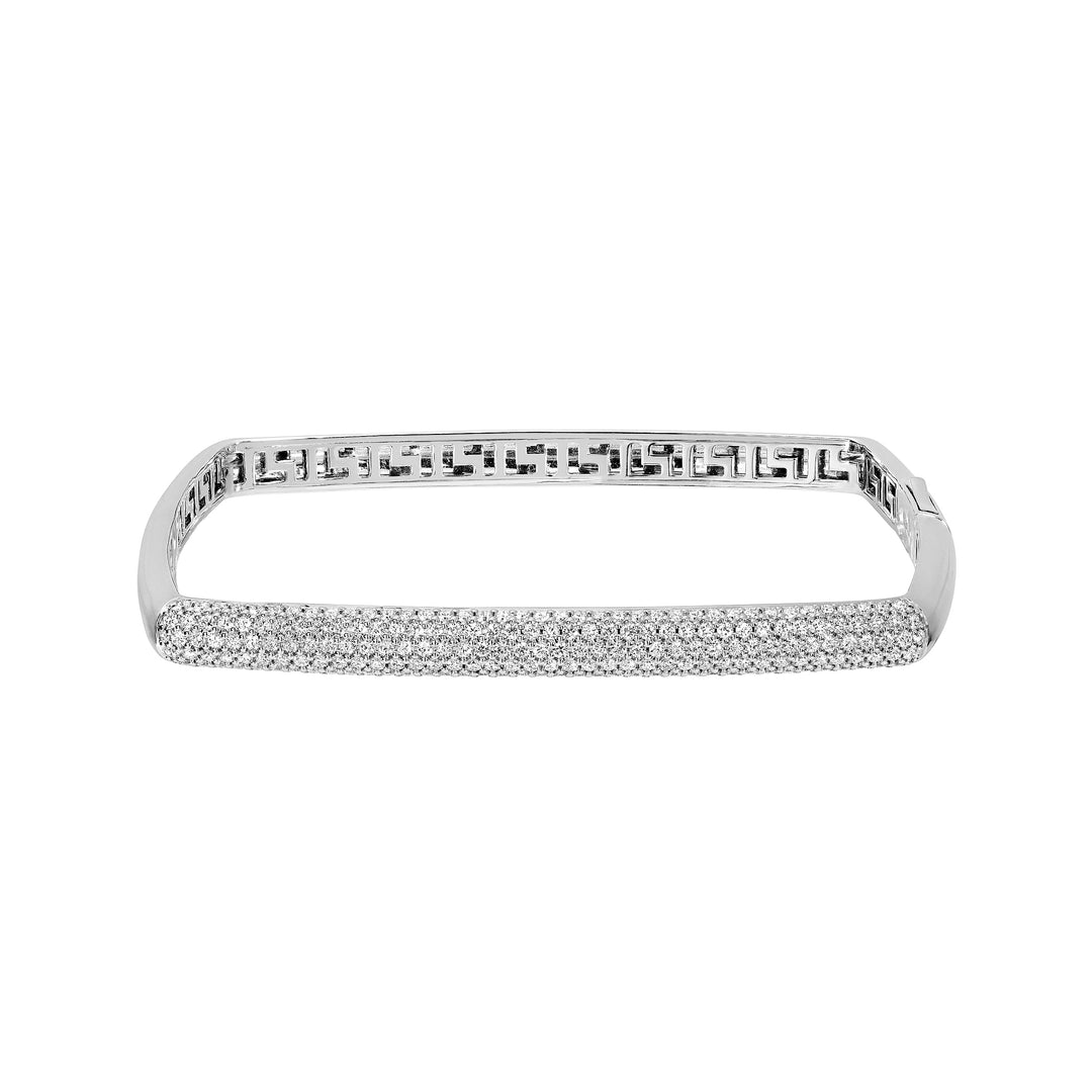 Pave Diamond Square Bangle