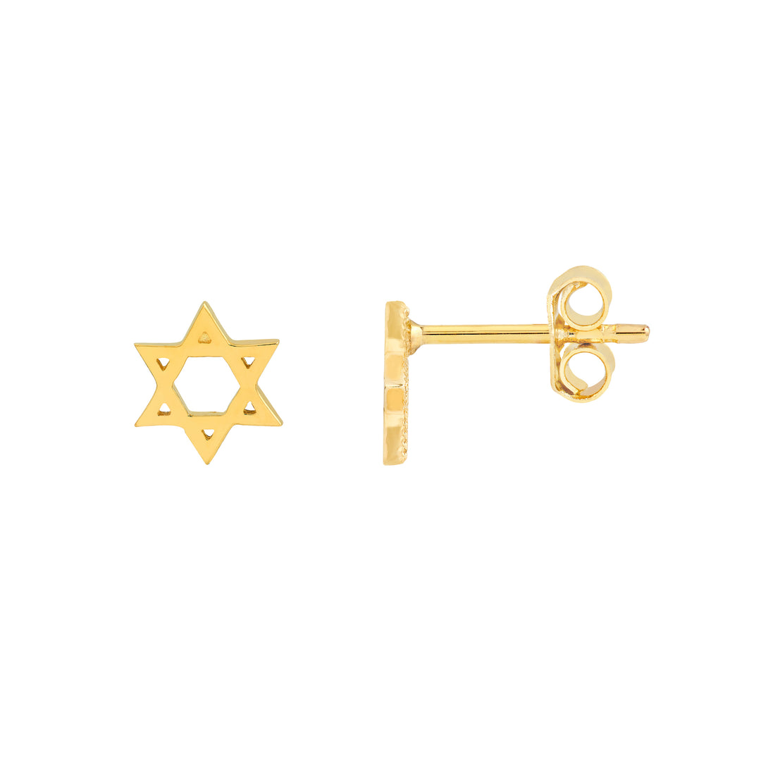 Star of David Stud Earrings