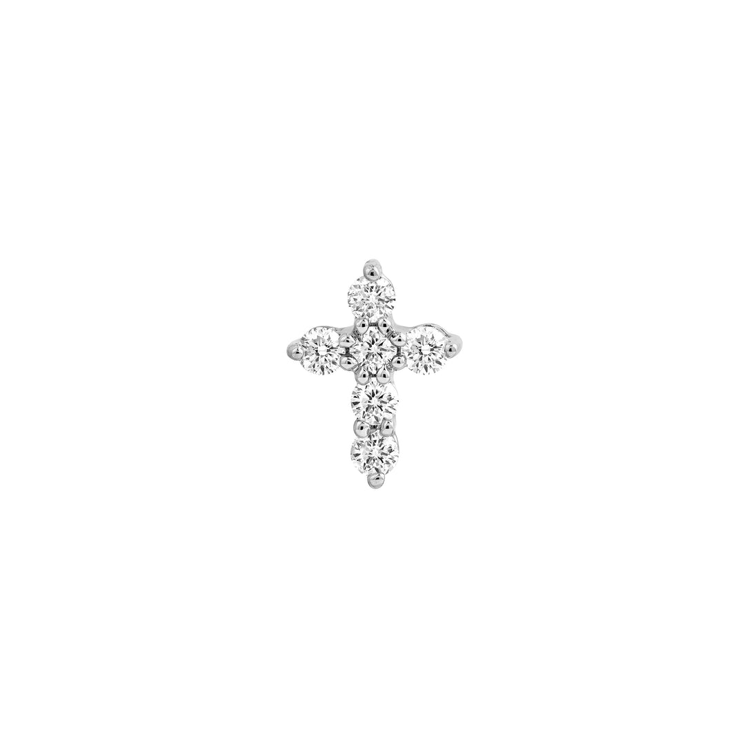 Diamond Cross Earrings (1/4tcw)