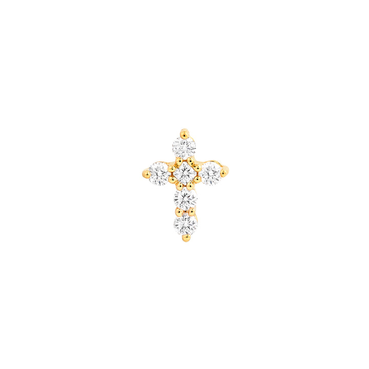 Diamond Cross Earrings (1/4tcw)