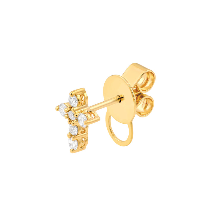 Diamond Cross Earrings (1/4tcw)