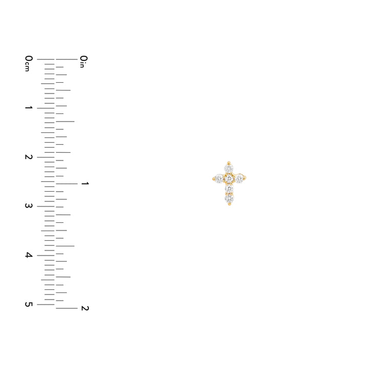 Diamond Cross Earrings (1/4tcw)