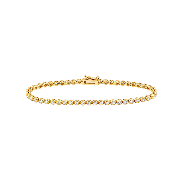 Bezel Set Diamond Tennis Bracelet (1-1/2tcw)