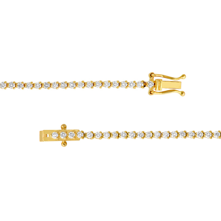 Diamond 3-Prong Tennis Bracelet (1-5/8tcw)