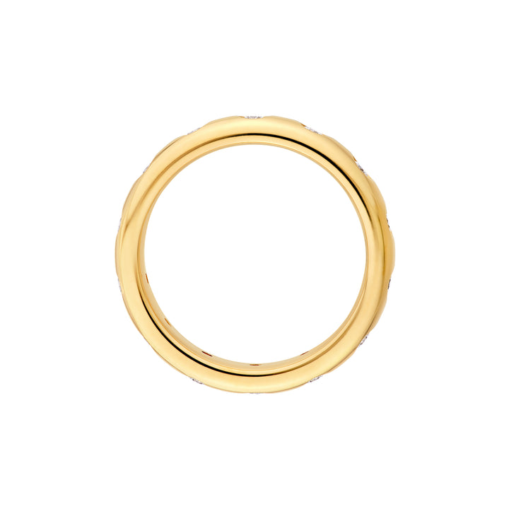 1/2tcw Round Diamond Straight Band Ring