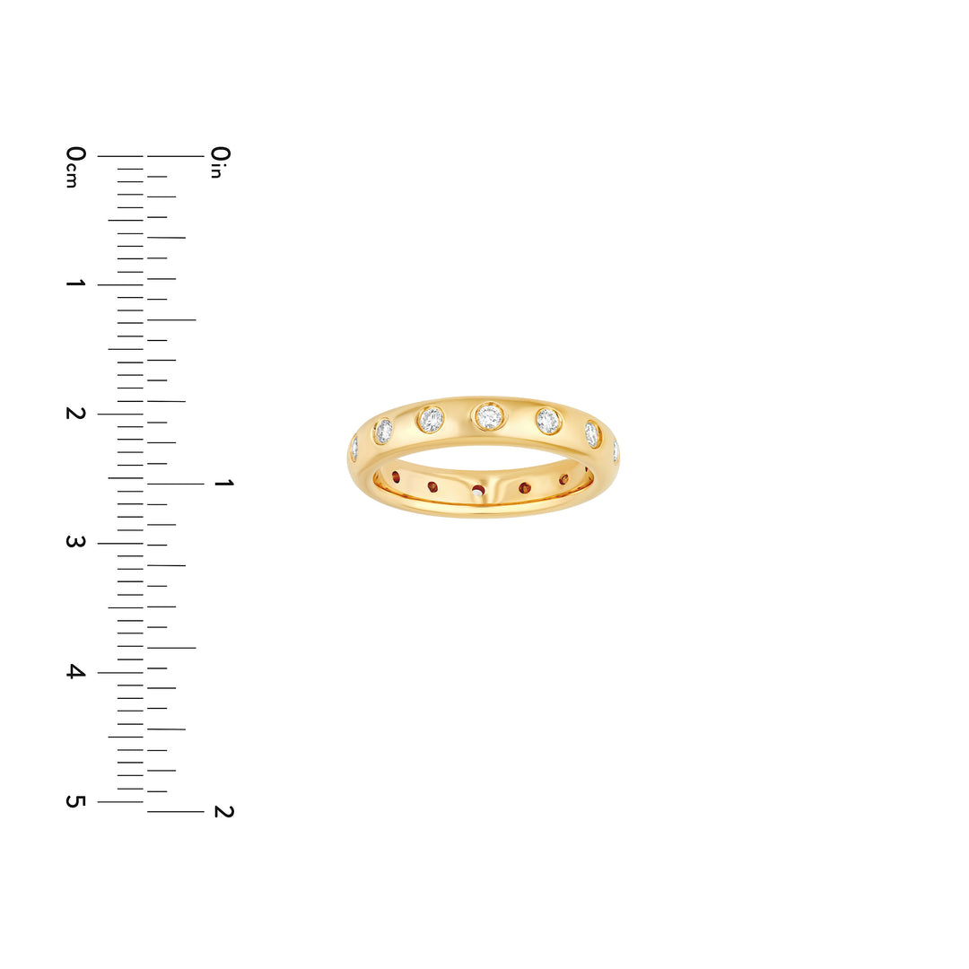1/2tcw Round Diamond Straight Band Ring