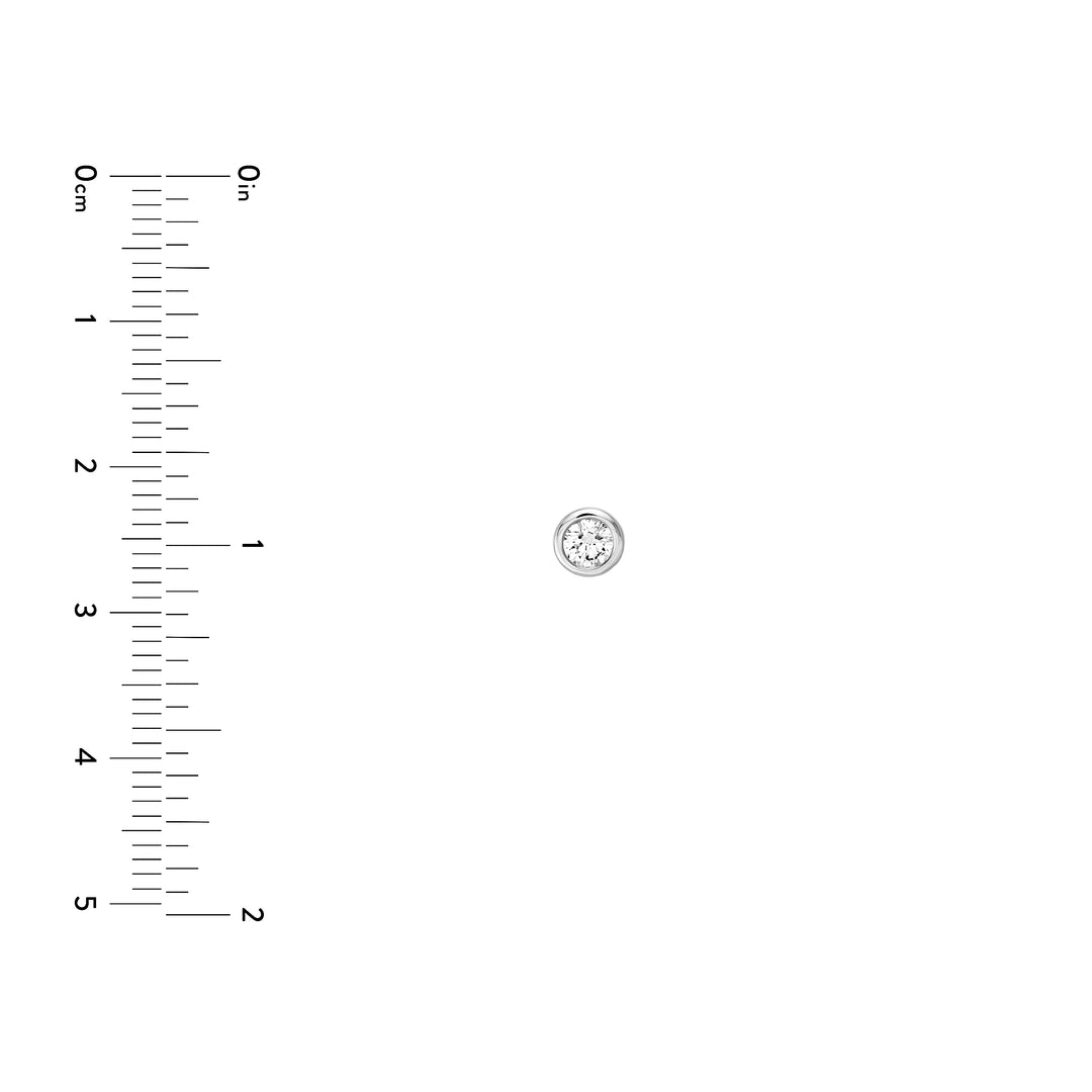 1/2tcw Round Diamond Martini Bezel Stud Earrings