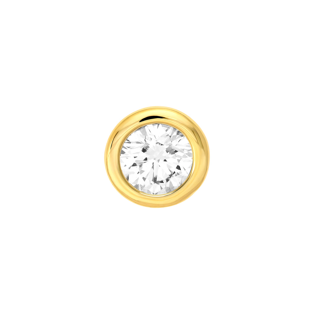 1/2tcw Round Diamond Martini Bezel Stud Earrings