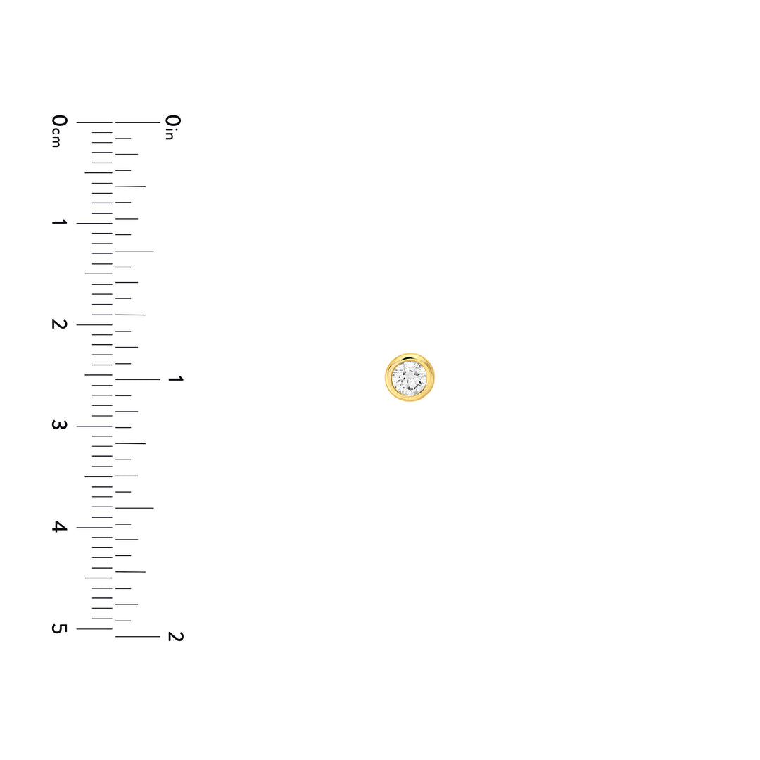 1/2tcw Round Diamond Martini Bezel Stud Earrings